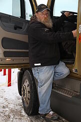 Bison Driver wearing cleats. 