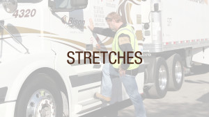 Truck driver stretching