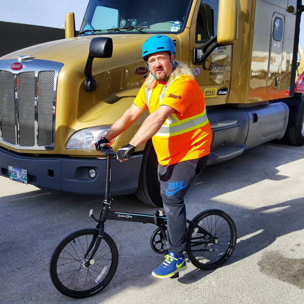 Roger with new Dahon Bike