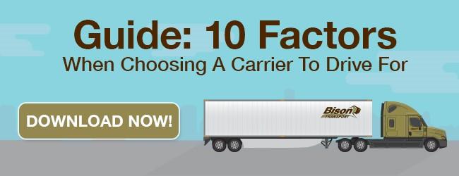 Choosing a Carrier To Drive For